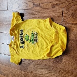 Bubba Gump yellow onesie 12months